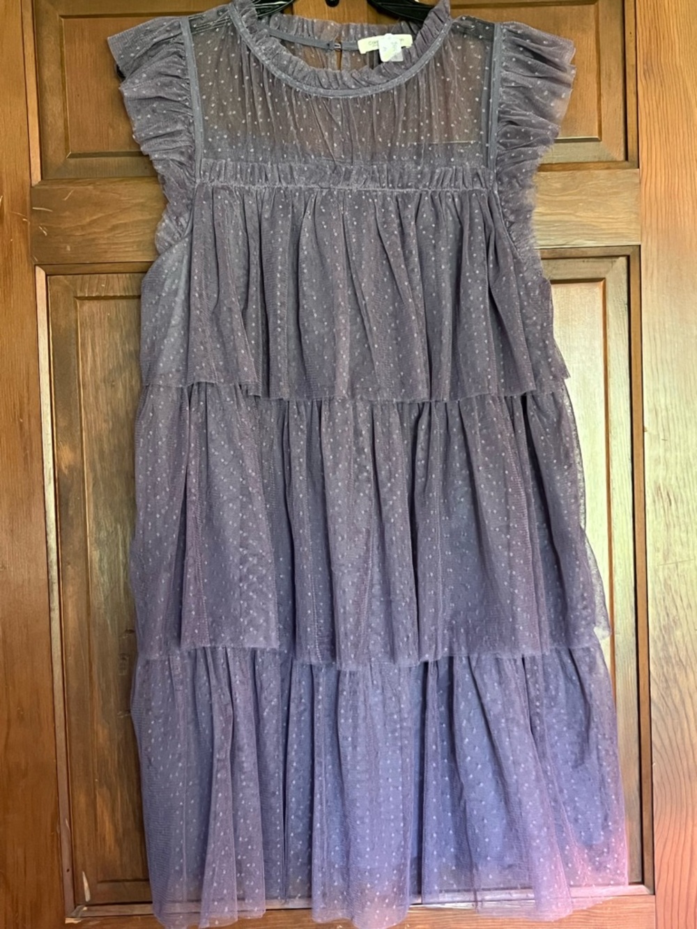 Ladies Medium Purple Ruffle Tulle Tiered Party Dress. Brand new!